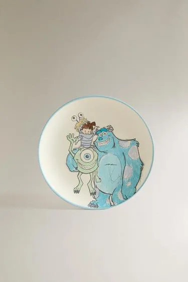 Детская тарелка из каменной керамики с героями «корпорация монстров» ©disney/pixar