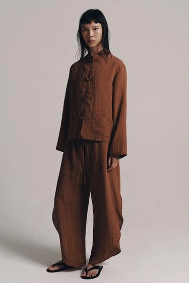 Брюки с боковыми разрезами — коллекция Zara «Zw»