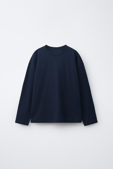 Zara Однотонный лонгслив