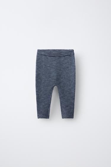 Zara Трикотажные брюки в полоску