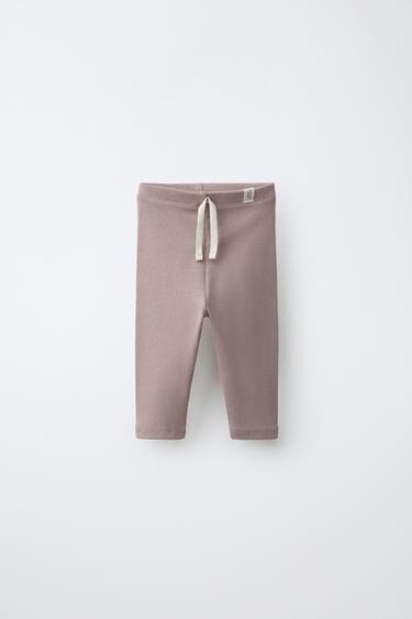 Zara Легинсы в рубчик с нашивкой купить с доставкой.