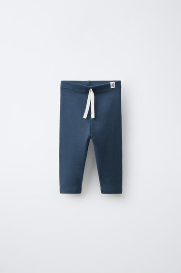 Zara Легинсы в рубчик с нашивкой купить с доставкой.