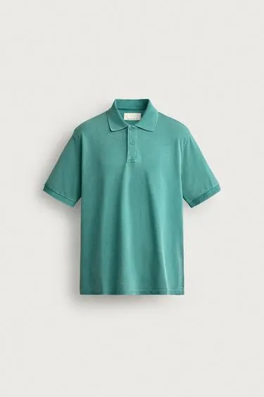 Поло Regular Fit из вареного пике