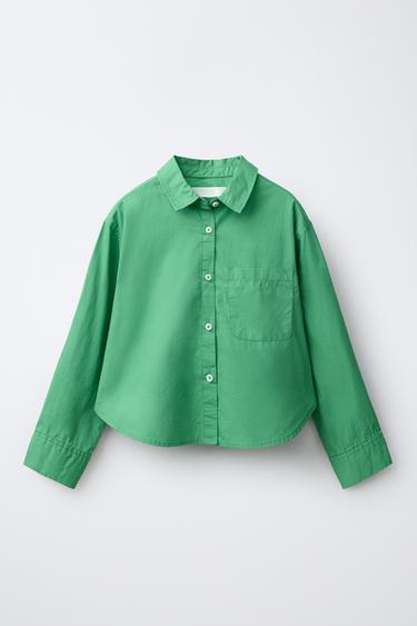 Zara Рубашка из поплина