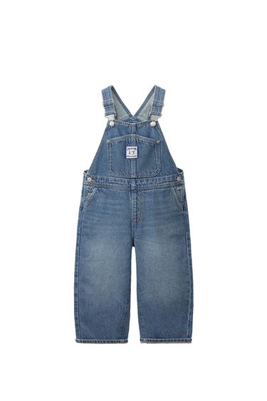 Zara Длинный джинсовый комбинезон