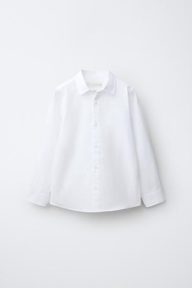 Zara Однотонная рубашка под костюм