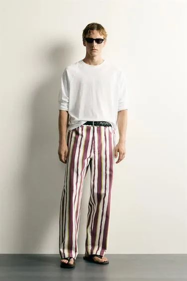 Брюки Straight Fit в полоску