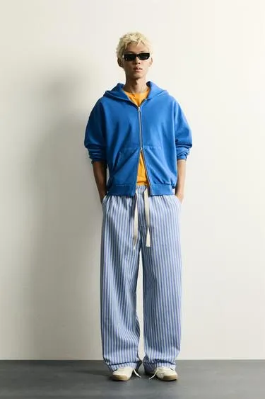 Брюки Baggy Fit в полоску