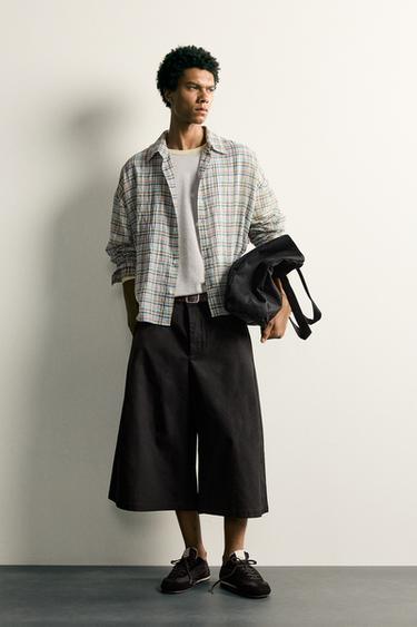 Рубашка Relaxed Fit в клетку- Заказать в России
