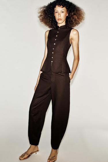 Zara Льняные брюки 