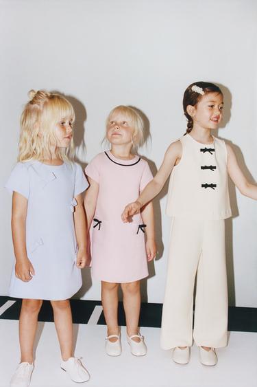 Zara Платье с бантами