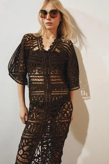 Длинное платье кроше — Zw Collection- Заказать в России
