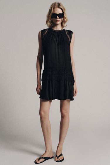 Короткое платье с кружевом — Zw Collection