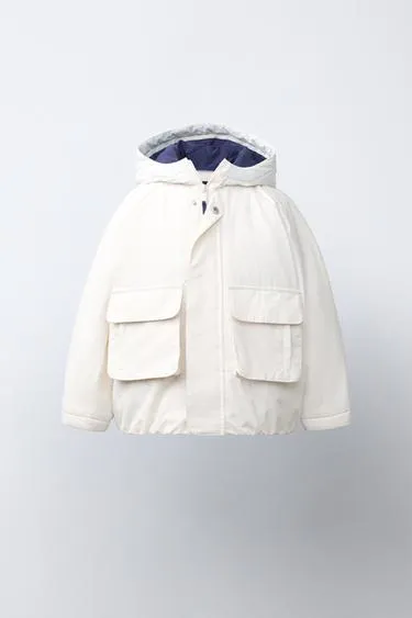 Парка с контрастными деталями Water Repellent- Заказать в России