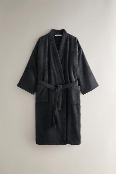 Zara Халат из высококачественного хлопка (420 г/м²)