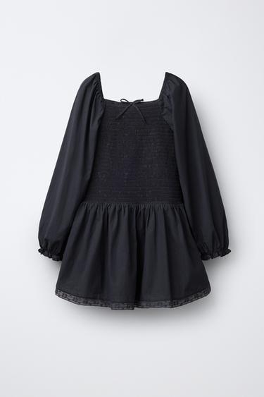Zara Платье с кружевом
