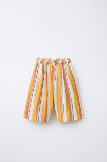 Zara Полосатые шорты в стиле «терри» CLARA CEBRIAN ©