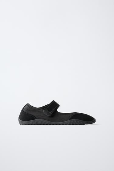 Zara Спортивные балетки из комбинированных материалов