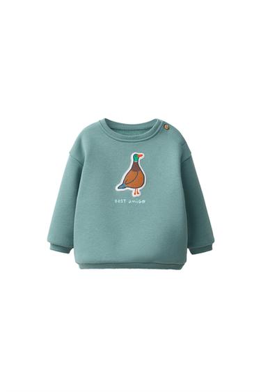 Zara Толстовка с нашивкой «утка»
