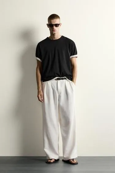 Брюки Relaxed Fit со складками
