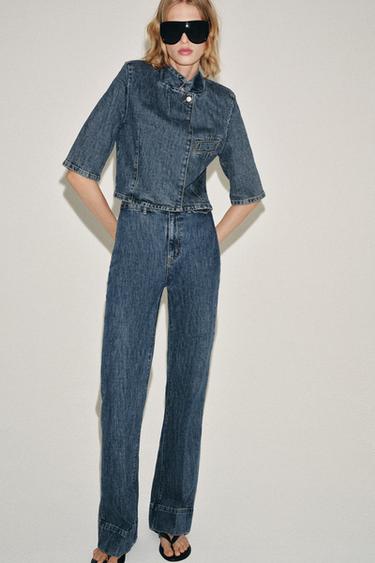 Zara Джинсы клёш с высокой посадкой — коллекция ZARA «ZW»