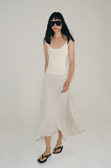 Zara Плиссированная юбка миди — коллекция ZARA «ZW»