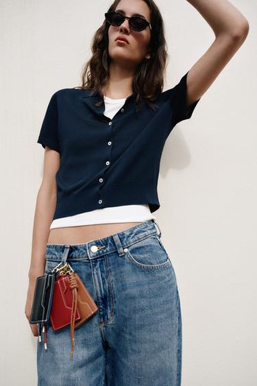 Zara Кожаный картхолдер