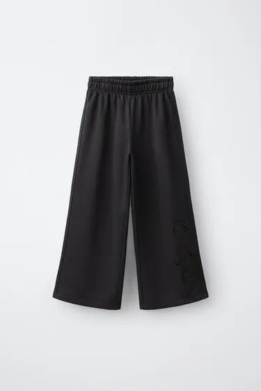 Трикотажные брюки Wide-Leg с принтом
