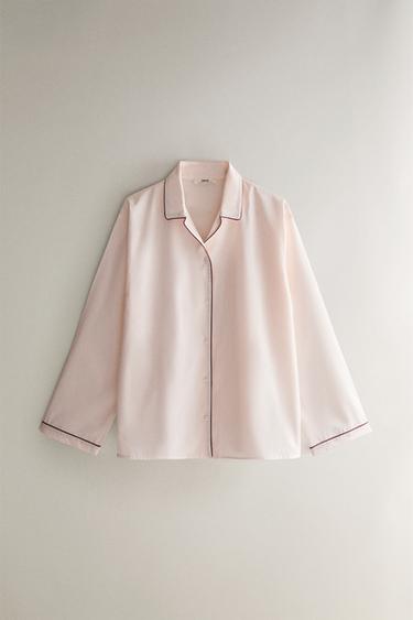 Zara Рубашка из поплина