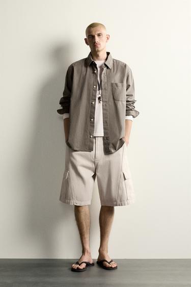 Шорты карго Relaxed Fit со швами