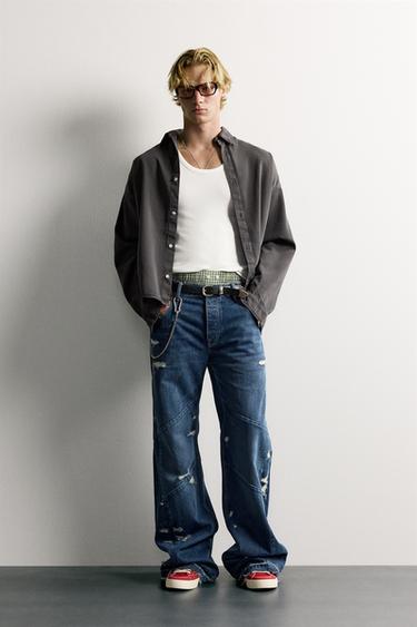 Рубашка Boxy Fit из хлопка и лиоцелла