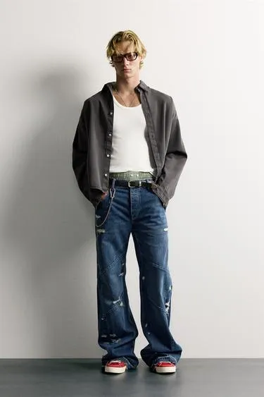 Рубашка Boxy Fit из хлопка и лиоцелла