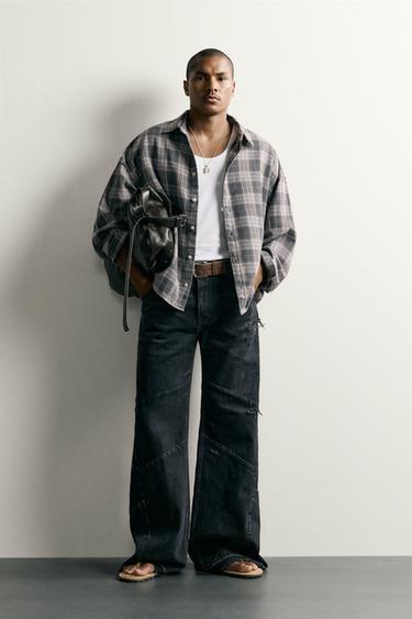 Рубашка Boxy Fit в клетку