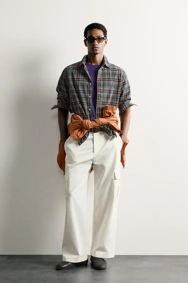 Рубашка Relaxed Fit в клетку- Заказать в России