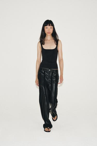 Zara Топ из полиамида на бретелях