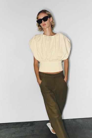 Zara Комбинированный топ-баллон