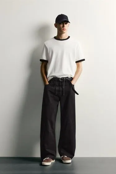 Брюки Barrel Fit на шнурке