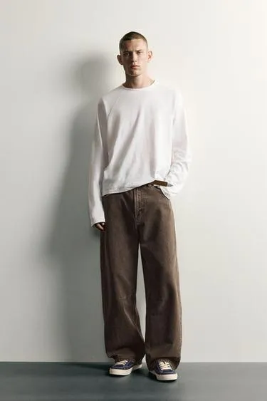 Брюки Barrel Fit на шнурке