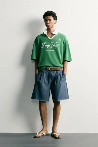 Поло Relaxed Fit в ретро-стиле