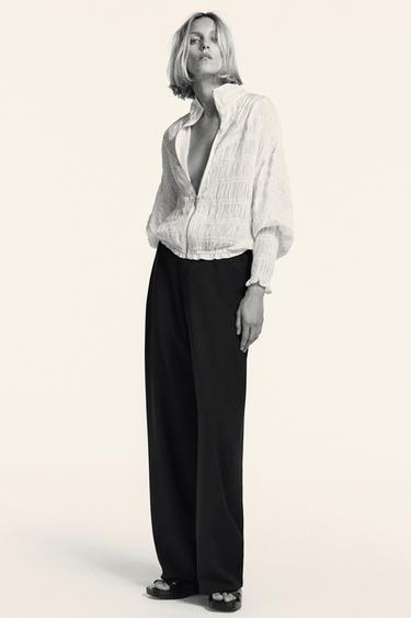 Zara Широкие брюки из 100% шерсти — коллекция ZARA «ZW»