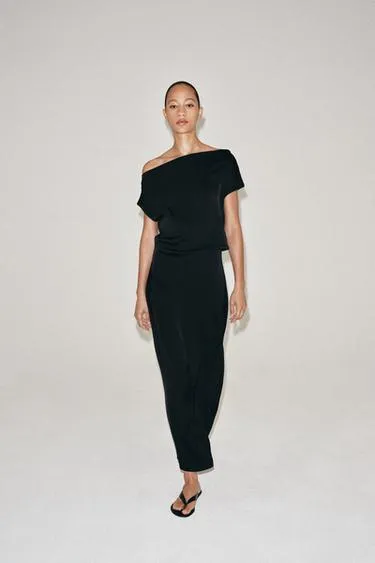 Асимметричное атласное платье Zw Collection- Заказать в России