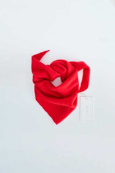 Zara Timeless — треугольный шарф из 100% кашемира