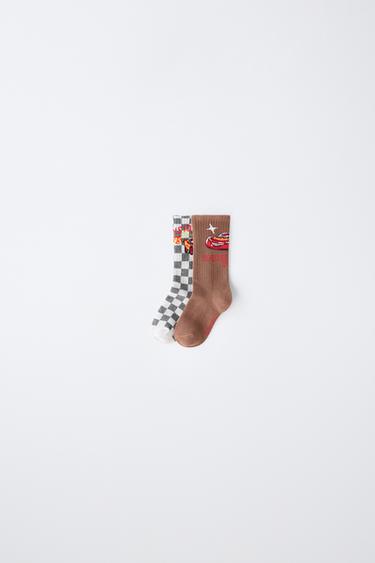 Zara Набор из 2 пар носков с принтом CARS RAYO MCQUEEN ©