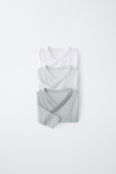 Zara Набор из 3 боди с точечной вязкой купить с доставкой.