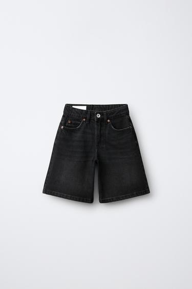 Zara Джинсовые шорты со звездами