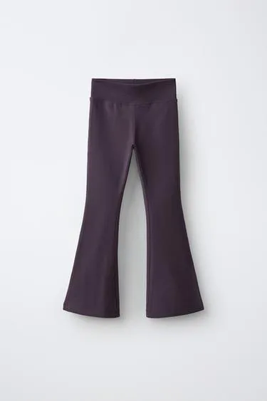 Однотонные легинсы Flare
