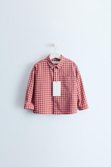 Zara «Timeless» - рубашка в клетку- Заказать в России