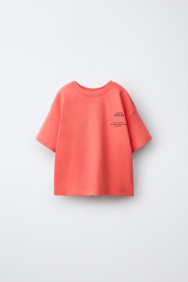 Zara Футболка с принтом из интерлока купить с доставкой.