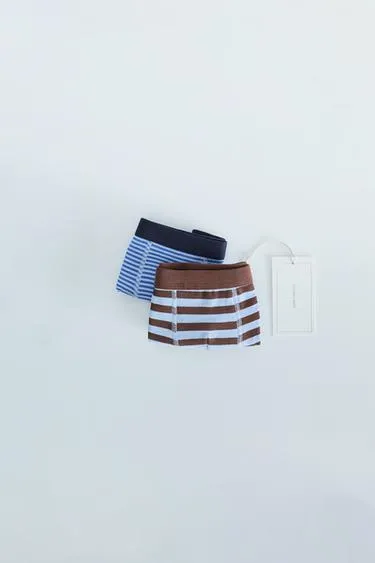 Zara Timeless — набор из 3 трусов-боксеров в полоску