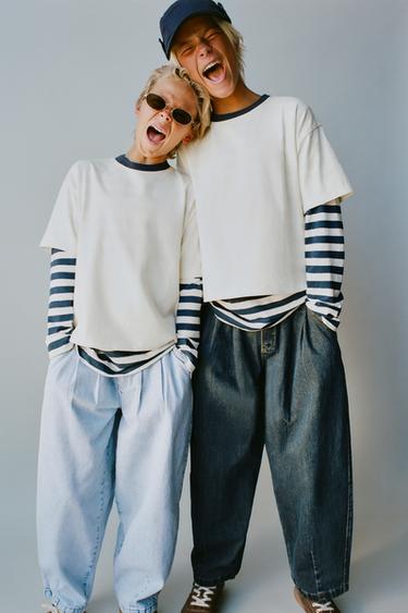 Zara Джинсы баллон на резинке